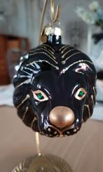 2  Sissy-Boy glazen kerst ornament Leeuwenkop  zwart, Diversen, Kerst, Ophalen of Verzenden, Zo goed als nieuw