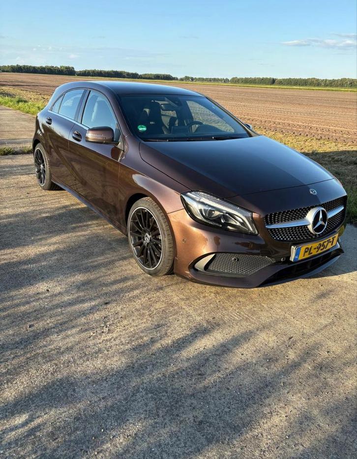 Mercedes-Benz A-Klasse A180 1.6 Blue EFF Aut7 2017 Bruin, Auto's, Mercedes-Benz, Particulier, A-Klasse, Benzine, C, Hatchback