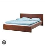Malm Bed 160x200, Huis en Inrichting, Ophalen, Bruin, Tweepersoons, 200 cm