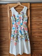 Yumi jurk maat XS wit gebloemd jacquard geweven stof, Ophalen of Verzenden, Zo goed als nieuw, Maat 34 (XS) of kleiner, Wit