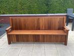 Massief notenhouten bank, Huis en Inrichting, Ophalen, Zo goed als nieuw, 75 tot 100 cm, 200 tot 250 cm