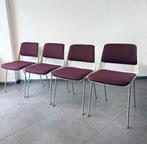 Set vintage Gispen Cordemeyer stoelen opnieuw gestoffeerd, Ophalen, Gebruikt, Overige kleuren, Metaal