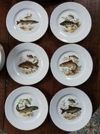 12 stuks set van 2x 6 verschillende visborden Limoges 21,5cm, Huis en Inrichting, Keuken | Servies, Nieuw, Bord(en), Overige stijlen