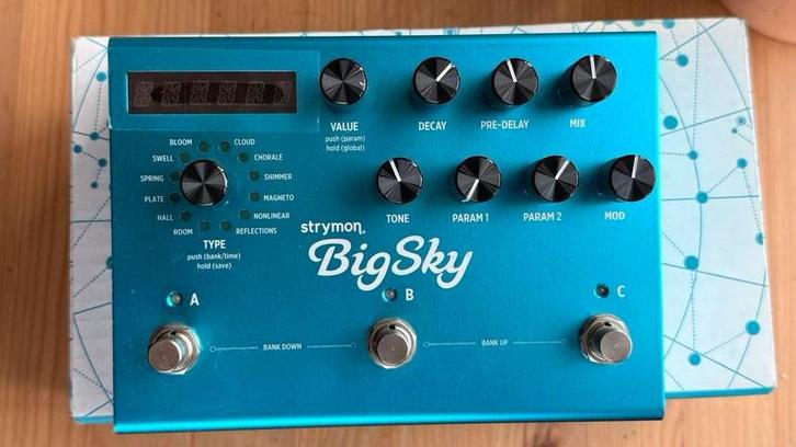 Strymon BigSky Reverb Pedal, Muziek en Instrumenten, Effecten, Zo goed als nieuw, Reverb, Ophalen of Verzenden