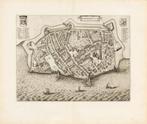 Kaart van Harderwijk - 1652 - overdruk, Antiek en Kunst, Verzenden