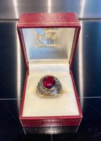 Amerikaanse High School ring (replica - maar antiek) mt 18, 18 tot 19, IJzer of Staal, Nieuw, Ophalen of Verzenden