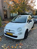 Fiat 500 Twinair Turbo 80pk 2018 Wit, Auto's, Voorwielaandrijving, Stof, Zwart, Origineel Nederlands