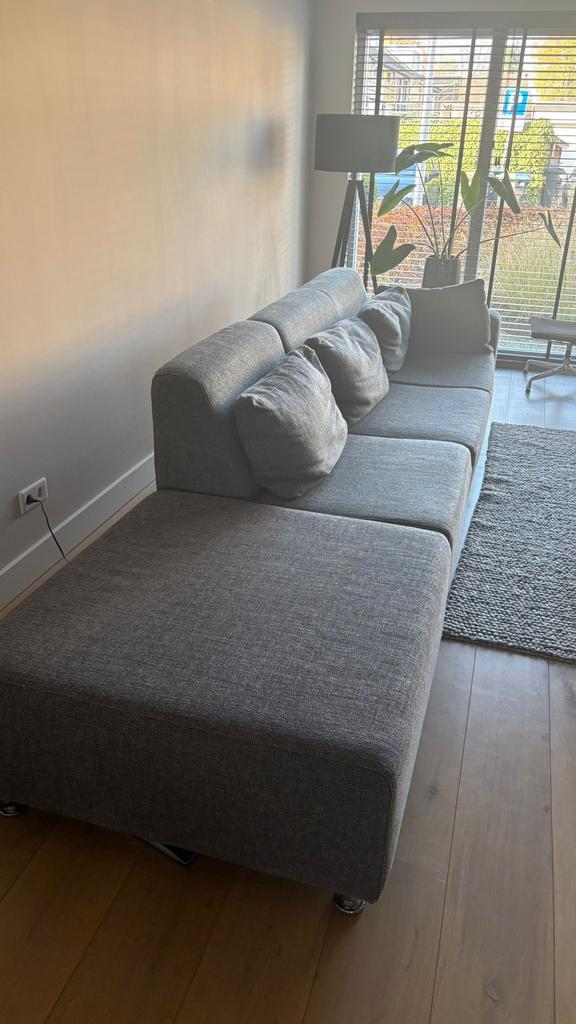 Mooi Bankstel hoekbank modulair, antraciet, Huis en Inrichting, Banken | Bankstellen, Gebruikt, Hoekbank, Vierpersoons of meer