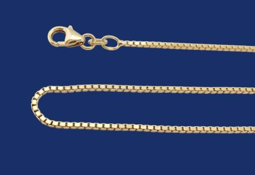 14 karaat Gouden Venetiaan Ketting in Venetiaanschakel 46cm, Sieraden, Tassen en Uiterlijk, Kettingen, Nieuw, Goud, Goud, Verzenden
