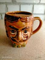 japanse vintage Mok man met snor, Verzenden