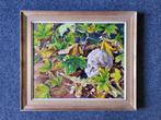 A. Blok v. der Velden, 50x60cm beeldmaat, incl. lijst, 450,-, Ophalen