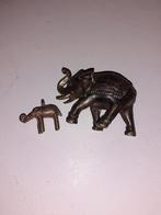 vintage bronzen olifant hanger, bronzen olifant hanger, Antiek en Kunst, Antiek | Koper en Brons, Ophalen of Verzenden