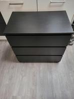 Zwarte kast, Ophalen, Gebruikt, 50 tot 100 cm, 3 of 4 laden