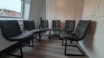 6x Grijze eetkamerstoel Goossens Steven, Huis en Inrichting, Stoelen, Ophalen, Zo goed als nieuw, Grijs, Vijf, Zes of meer stoelen