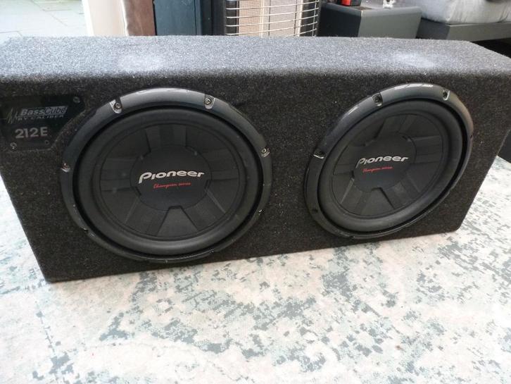 Dubbele Pioneer Subwoofer 800 Wrms, Auto diversen, Autospeakers, Gebruikt, Ophalen