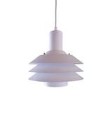 Deense schalenlamp, jaren 80, Huis en Inrichting, Lampen | Hanglampen, Gebruikt, Scandinavisch, Ophalen of Verzenden, Metaal