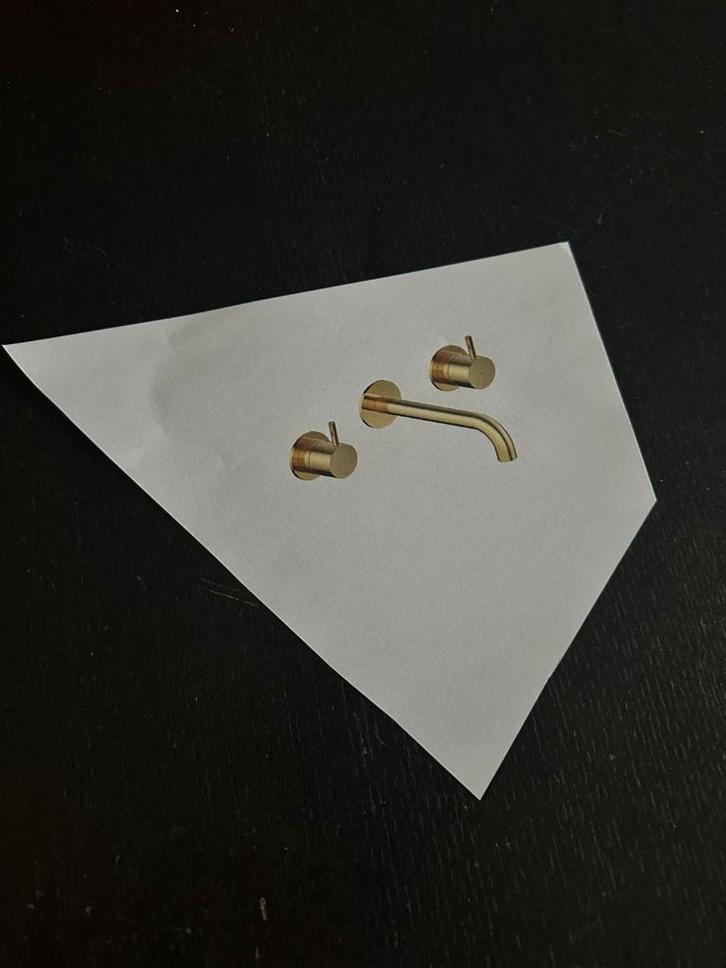 HOTBATH COBBER INBOUW WASTAFELMENGKRAAN GEPOLIJST MESSING, Doe-het-zelf en Verbouw, Sanitair, Nieuw, Kraan, Ophalen of Verzenden