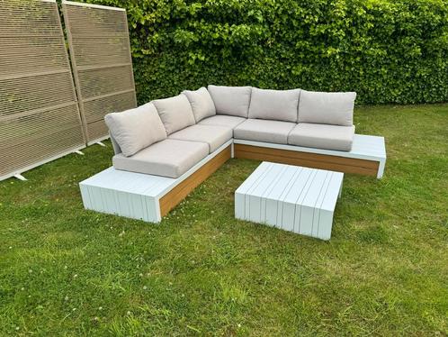Tijdelijke korting: Ibiza loungeset wit nieuw loungebank, Tuin en Terras, Tuinsets en Loungesets, Nieuw, Loungeset, Aluminium