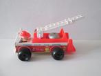 vintage Fisher Price houten brandweerauto, Ophalen of Verzenden, Gebruikt, Auto of Voertuig, Met geluid