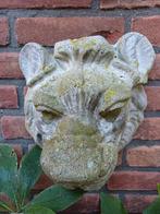 Brocante Muurspuwer - Leeuwenkop beton handmade, Antiek en Kunst, Curiosa en Brocante, Ophalen of Verzenden