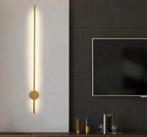 Lijn Led Wandlamp Goud stang Staaf 60cm muurlamp luxe modern, Huis en Inrichting, Lampen | Wandlampen, Nieuw, Ophalen of Verzenden