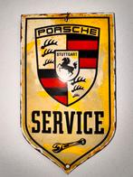 Service garage bord van emaille van Porsche garage., Verzamelen, Merken en Reclamevoorwerpen, Ophalen of Verzenden, Zo goed als nieuw