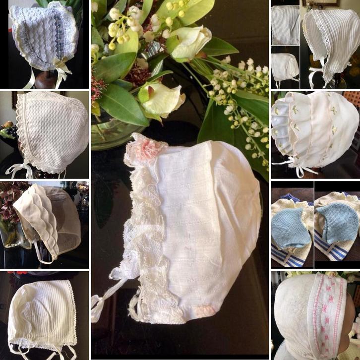 🌿”VERSCHILLENDE ANTIEKE EN OUDE BABY MUTSJES EN MUTSEN”🌿, Antiek en Kunst, Antiek | Kleding en Accessoires, Verzenden