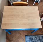 Vintage schooltafel bureau met stoel van staal en hout, Ophalen, Gebruikt, Tafel(s) en Stoel(en)
