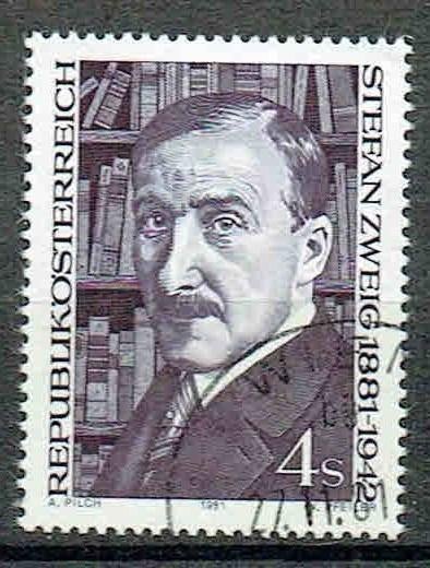 Oostenrijk 1981 Herdenking Stefan Zweig Schrijver, Verzenden, Gestempeld, Overige thema's