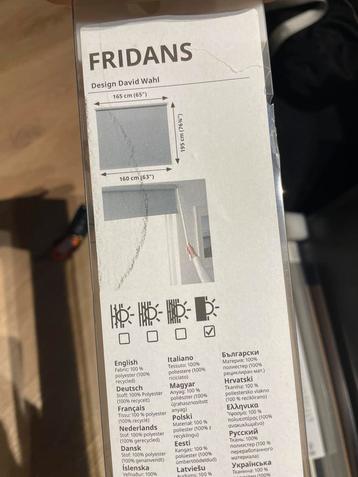 IKEA FRIDANS Rolgordijn 165x195cm - Grijs- Nieuw beschikbaar voor biedingen