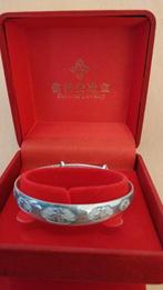 Zeer fraai puur (S999) zilveren manchette armband, 22gram, Antiek en Kunst, Antiek | Goud en Zilver, Ophalen of Verzenden, Zilver