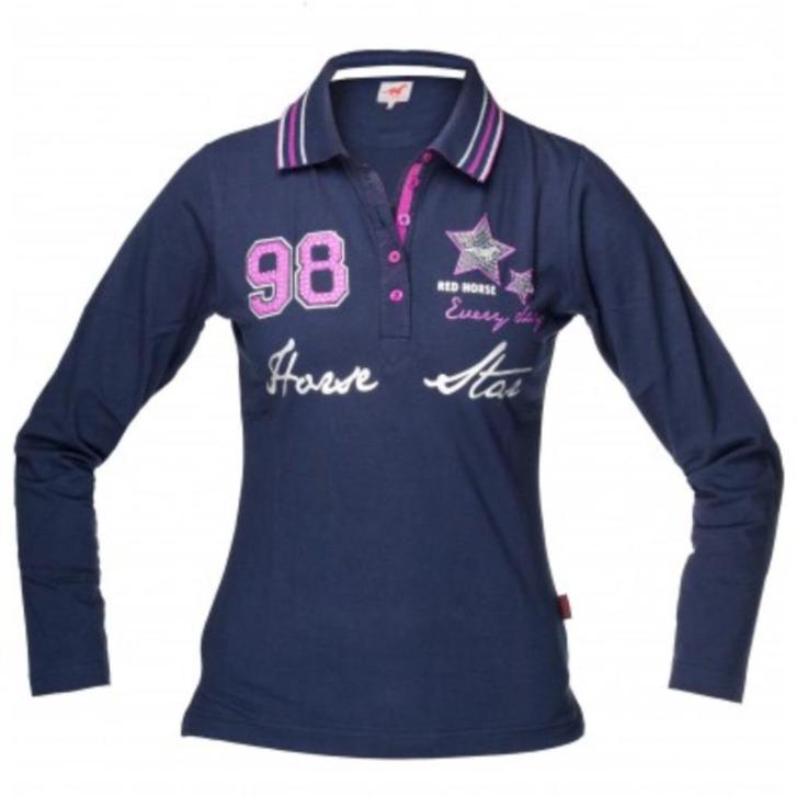 Blauw/paars grape Red Horse Liberty polo maat S, Dieren en Toebehoren, Paardrijkleding, Nieuw, Dames, Bovenkleding, Dressuur, Ophalen of Verzenden