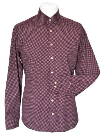 Hackett London overhemd, shirt, burgundy, Mt. M beschikbaar voor biedingen
