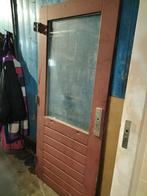 Buiten deur met glas, Ophalen, Gebruikt, 80 tot 100 cm, 200 tot 215 cm