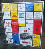 emaille reclame-bord gemaakt door Langcat Bussum., Antiek en Kunst, Antiek | Emaille, Ophalen