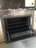 Gasfornuis met oven Boretti 90 cm, Ophalen, Gebruikt, Hete lucht, 60 cm of meer