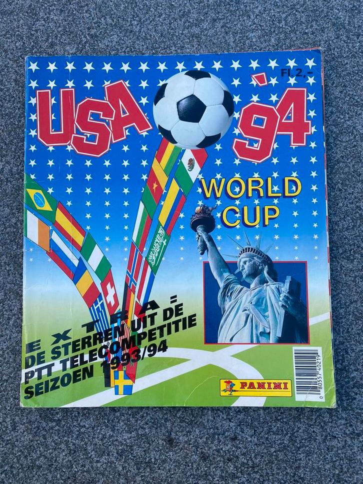 USA ‘94 Panini WK 1994 Amerika bijna compleet mist 1 plaatje, Verzamelen, Sportartikelen en Voetbal, Gebruikt, Poster, Plaatje of Sticker