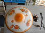 Mooie antieke glazen hanglamp, Gebruikt, Glas, Minder dan 50 cm, Antiek