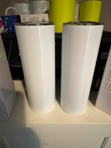 Sublimatie tumblers wit beschikbaar voor biedingen