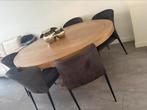 Zes eetstoelen rofra home antraciet/grijs., Huis en Inrichting, Ophalen, Zo goed als nieuw, Vijf, Zes of meer stoelen, Stof