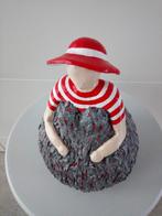 DIKKE DAME MET HOED, beeld, keramiek, Ophalen, Nieuw, Fantasy