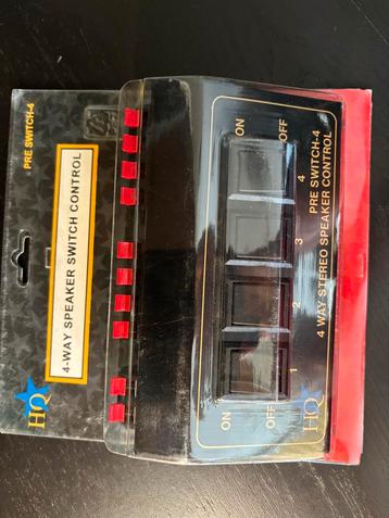 4-Way Speaker Switch Control beschikbaar voor biedingen