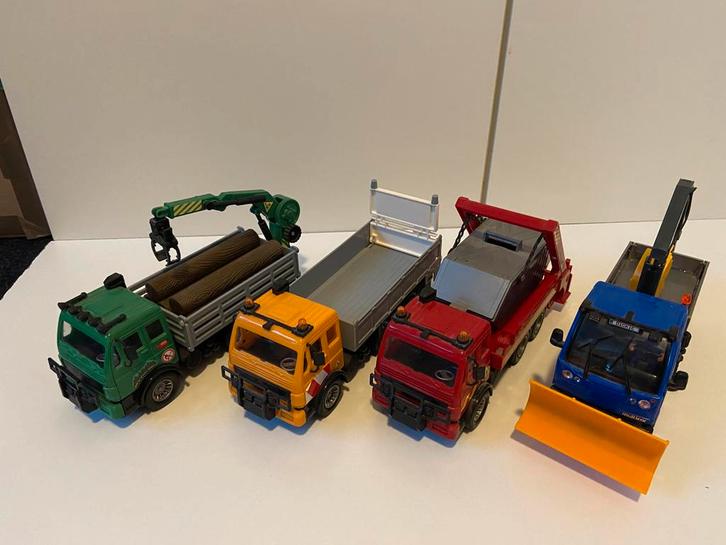 Container vrachtwagen, werkautos, sneeuwschuiver, Kinderen en Baby's, Speelgoed | Speelgoedvoertuigen, Zo goed als nieuw, Ophalen of Verzenden