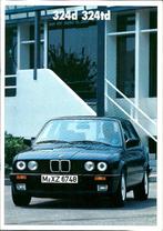 Brochure BMW 324d en 324td 1987, Gelezen, BMW, Ophalen of Verzenden
