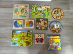 Speelgoed - diverse puzzels en houten bord puzzels, Gebruikt, Ophalen of Verzenden, Van hout, Minder dan 10 stukjes