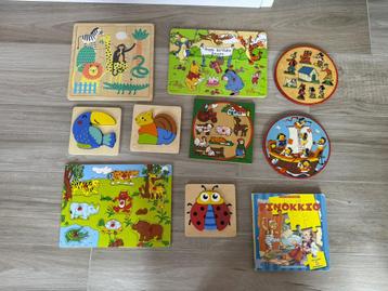 Speelgoed - diverse puzzels en houten bord puzzels beschikbaar voor biedingen