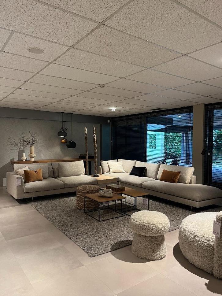 Montis - Hoekbank Axel XL - Stof Morena 12, Huis en Inrichting, Banken | Bankstellen, Nieuw, Hoekbank, Vierpersoons of meer, 300 cm of meer