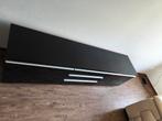 Moderne zwarte woonkamerset tv-meubel & salontafel, Ophalen, Minder dan 50 cm, Zo goed als nieuw, Minder dan 100 cm