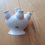 Bolvormig tulpen vaas van Casa Vivante, Huis en Inrichting, Wit, Aardewerk of Porselein, Ophalen of Verzenden, Zo goed als nieuw