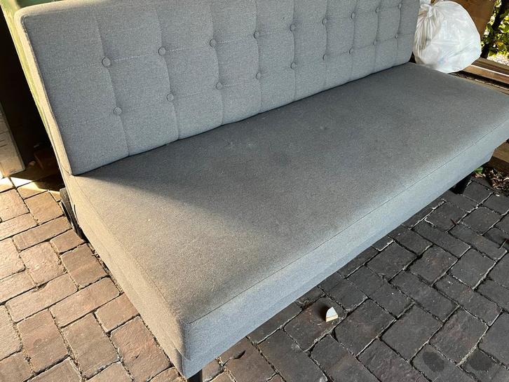 Eettafel bank grijs, Huis en Inrichting, Banken | Sofa's en Chaises Longues, Gebruikt, Driepersoons, 150 tot 200 cm, 75 tot 100 cm